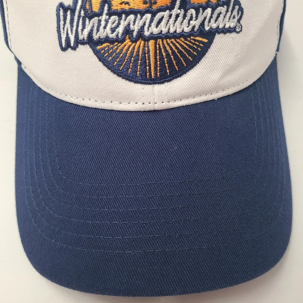 NHRA Hat Adjustable White Blue Top Eliminator Club 2026 Drag Winter Nationals